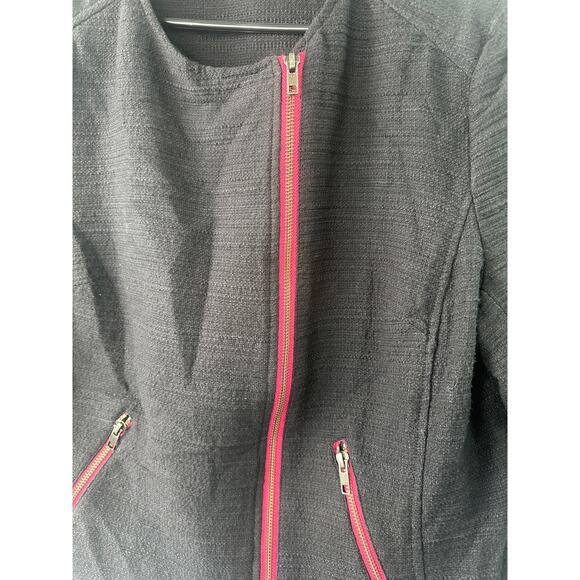 Halogen Black Blazer w/ Pink Zipper – Size XL - Picture 6 of 6
